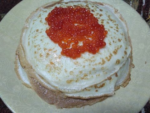 Блины с икрой